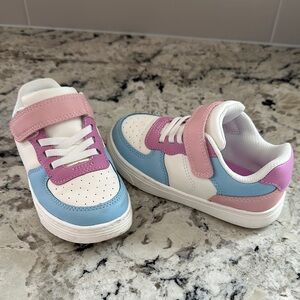 Toddler size 10 Kids' Pink and Blue Sneakers